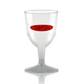 5 oz Clear Plastic Wine Goblet